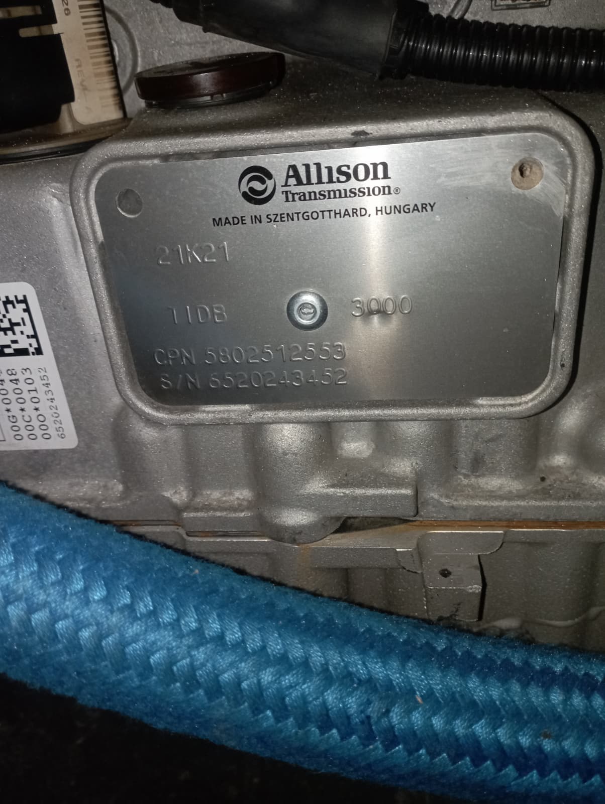 ALLISON 3000 AUTOMATIC TRANSMISSION - A.BM6520243452